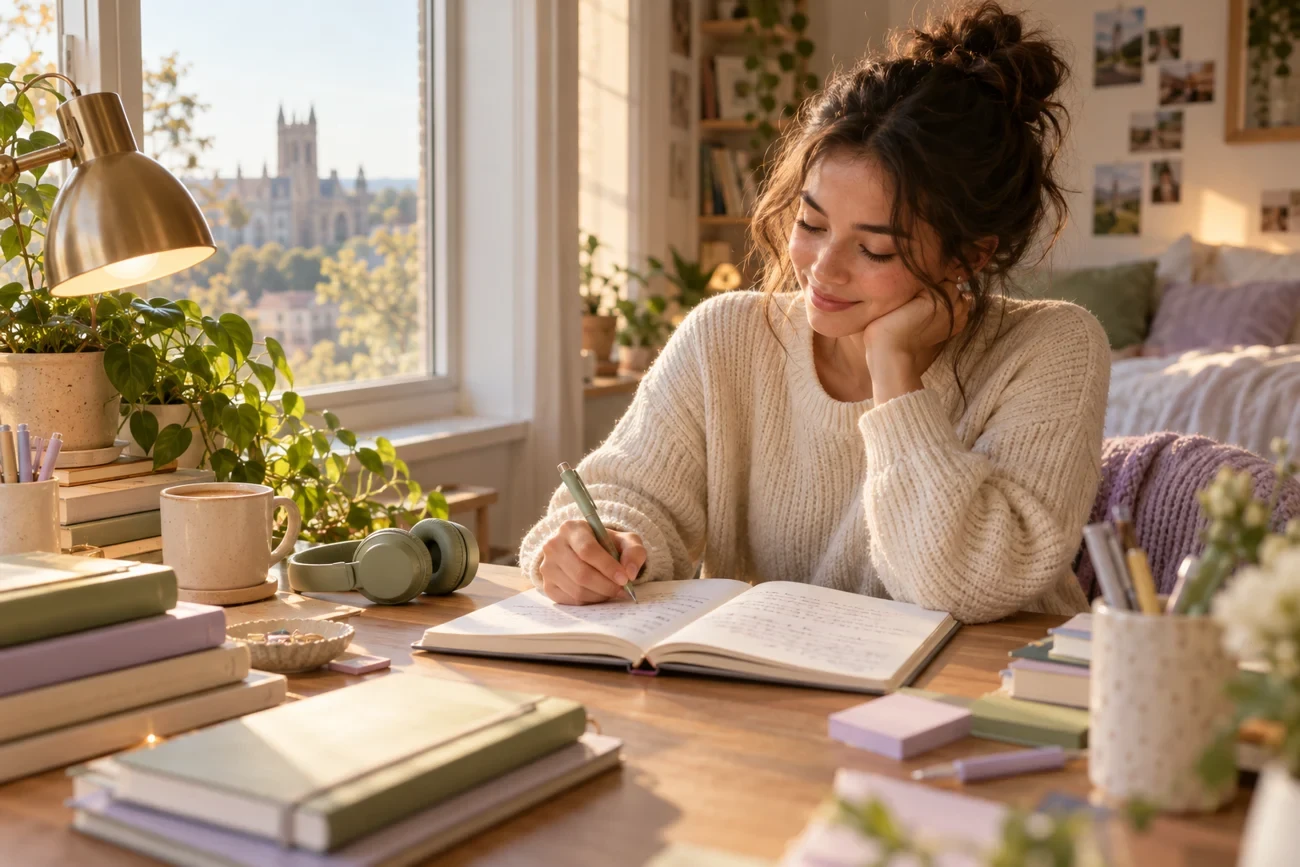 College & University Study Planner editorial lifestyle photograph